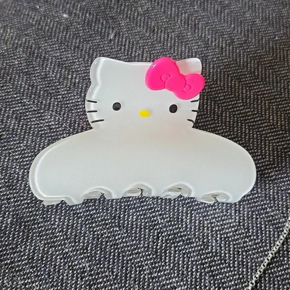 Combo sanrio hello kitty pink necklace, earrings hair clip - Picture 2 of 6